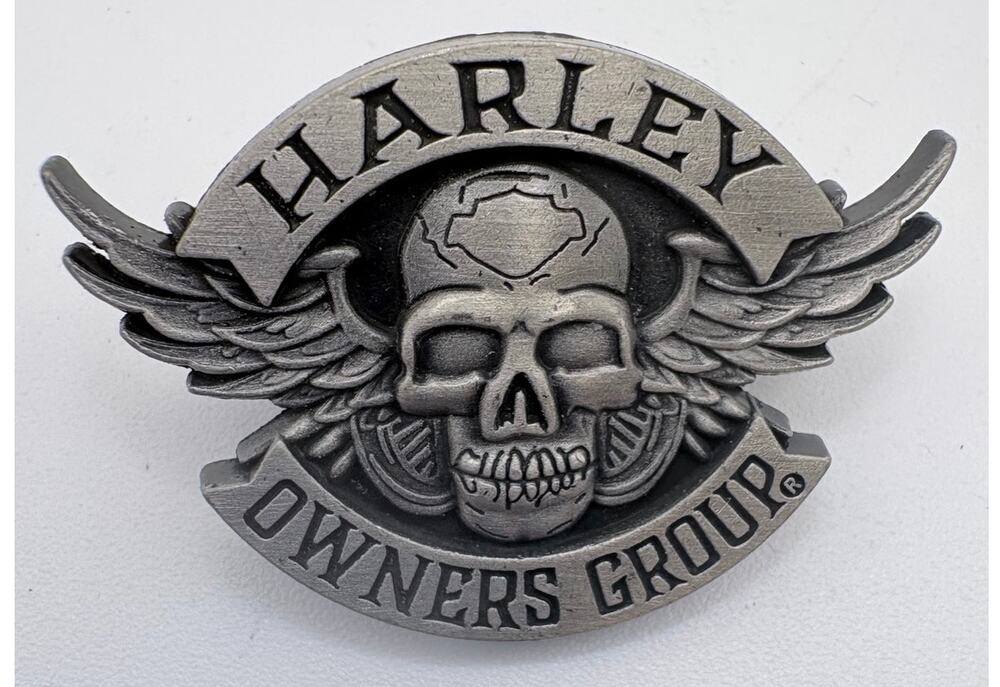 Harley-Davidson Winged Skull Pewter Owner Group Pin
